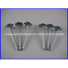 Venta caliente Twist Shank Umbrella Head Roofing Nail